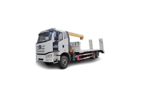 FAW Self Loader Truck w Boom Crane